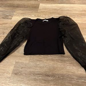 Black sweater blouse